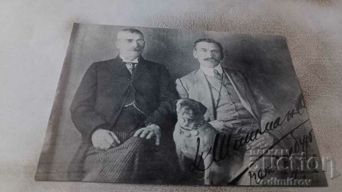 Postcard Ivan Vazov and Prof. Iv. D. Shishmanov