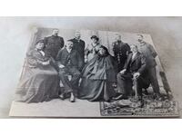 Καρτ ποστάλ Οικογενειακή φωτογραφία του Ivan Vazov από το 1903.