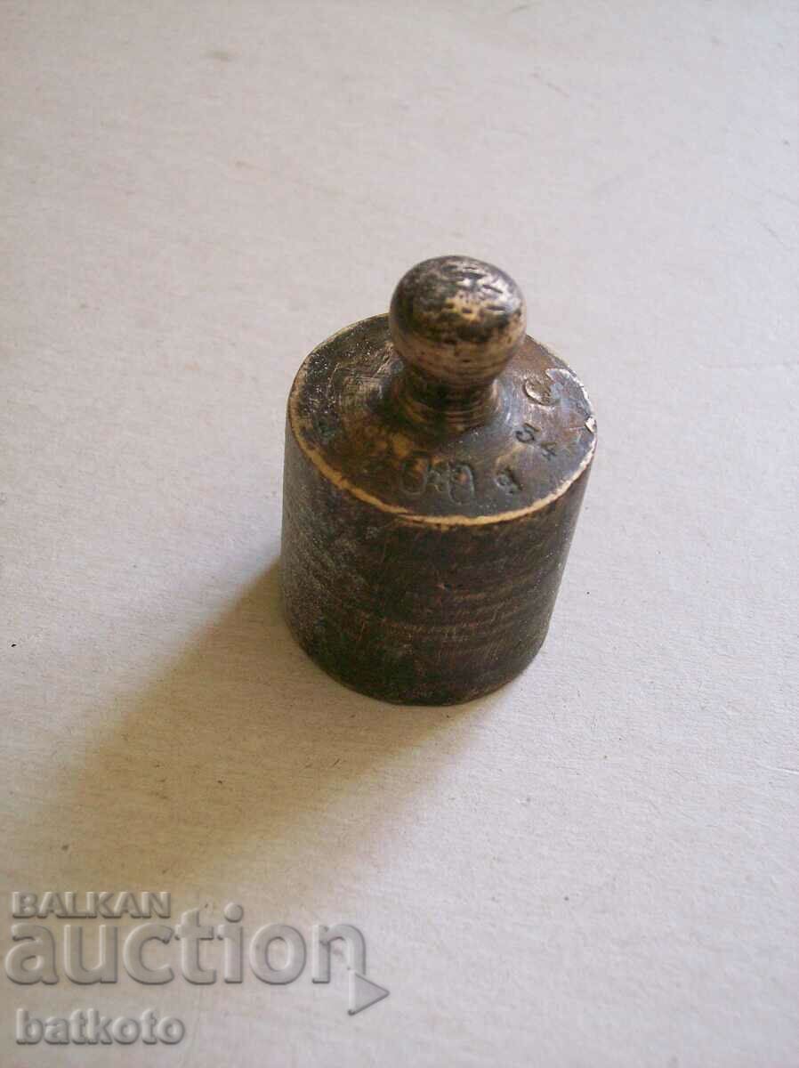 Very old brass weighing scale - 200 gr