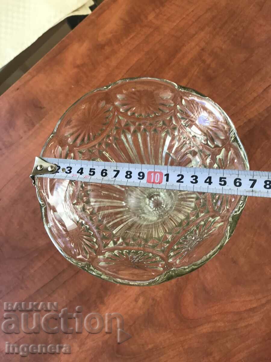 VASE GLASS RELIEF THICK-WALLED HEAVY SOLID MADE OF SOCA - 5 VASE GLASS RELIEF THICK-WALLED HEAVY SOLID MADE OF SOCA - 5