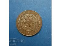 Netherlands 1/2 cent 1884