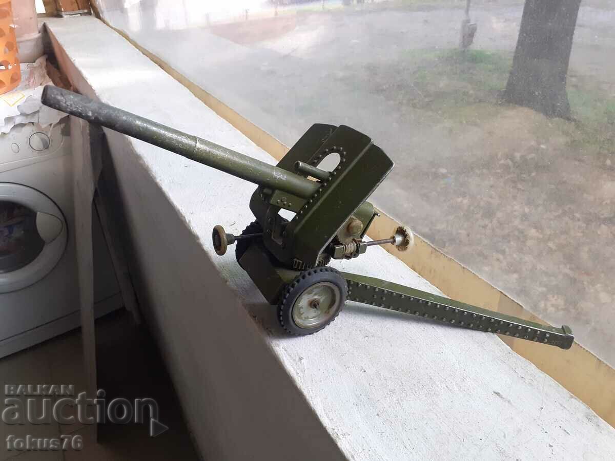 Metal Russian cannon howitzer top toy model mockup