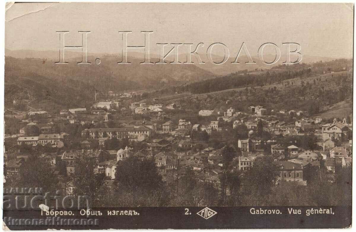 1928 OLD GABBROOK CARD VEDERE GENERALĂ G788