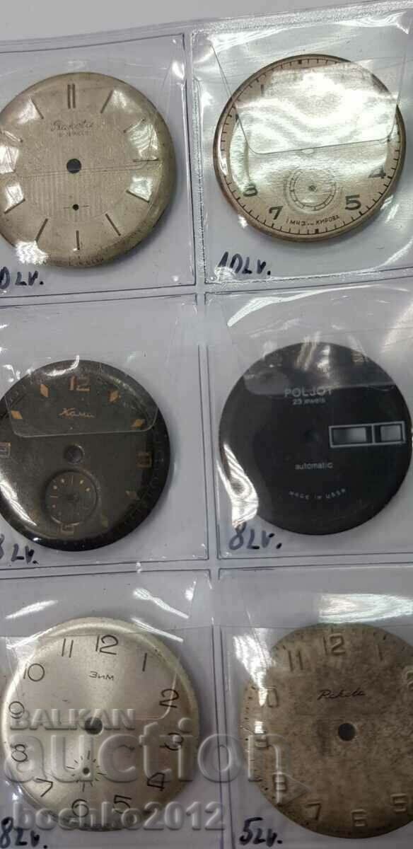 Delivery of 20 pcs. USSR dials, dial for wristwatches Delivery of 20 pcs. USSR dials, dial for wristwatches