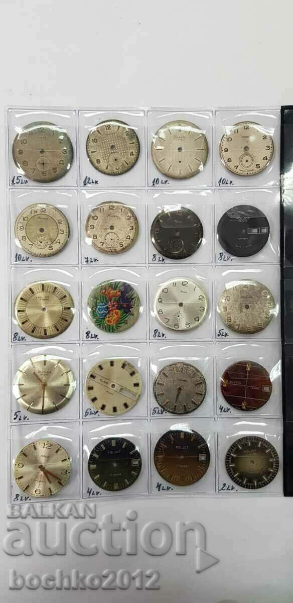 20 pcs. USSR dials, dial for wristwatches 20 pcs. USSR dials, dial for wristwatches