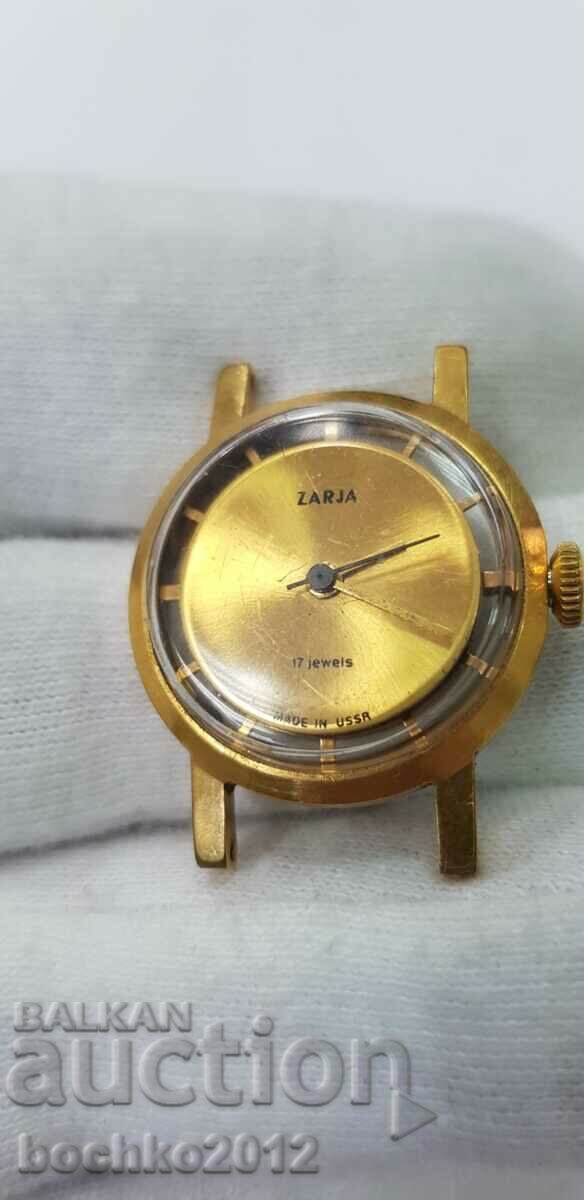 Auction  USSR Russian Ladies Watch ZARJA - Skeleton