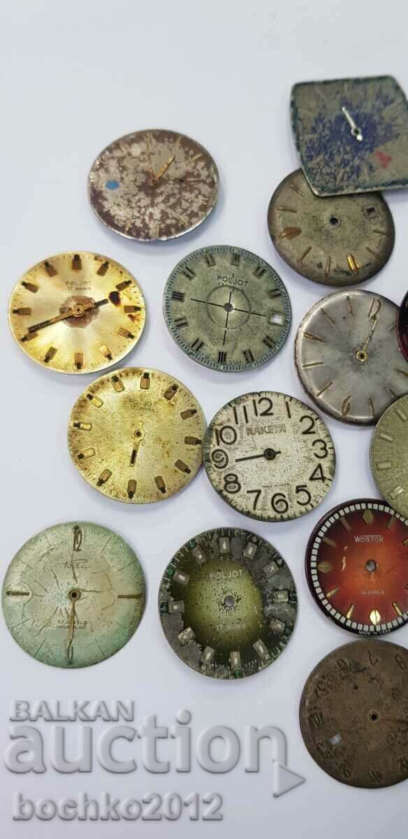 Lot USSR dials, dial for wristwatches with price 15.00 BGN | € 7.67