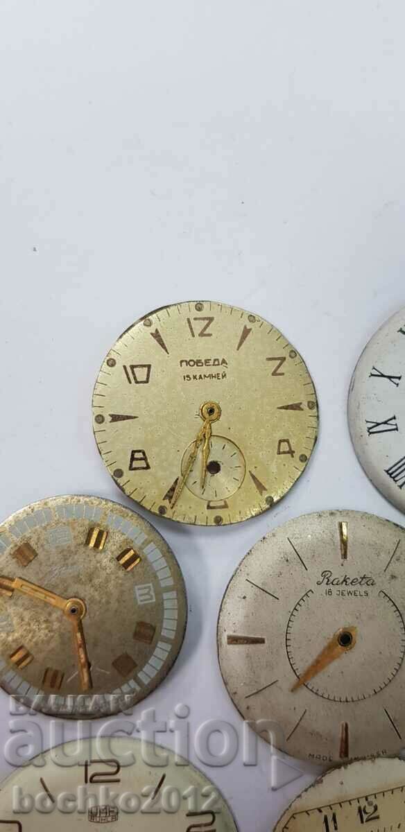 Auction 7 pcs. USSR dials, dial for wristwatches Auction 7 pcs. USSR dials, dial for wristwatches