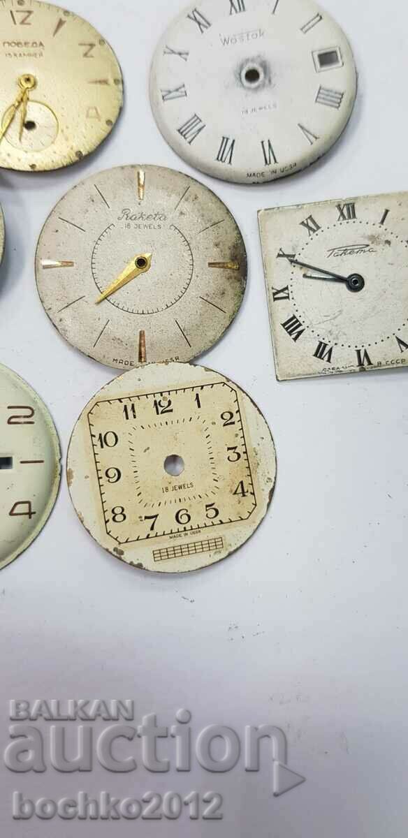 7 pcs. USSR dials, dial for wristwatches - 6 7 pcs. USSR dials, dial for wristwatches - 6