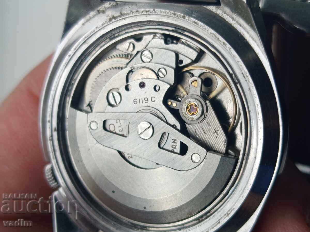 Auction  SEIKO 5 6119 JAPAN WORKING