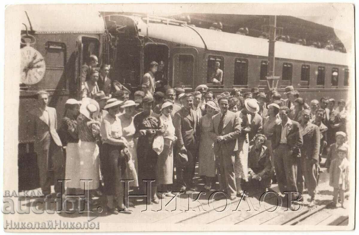 1935 FOTO VECHI GARĂ SOFIA EVENIMENT IMPORTANT G797