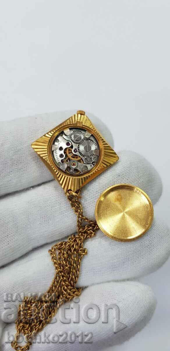 Beautiful USSR women's watch - medallion - Seagull - 6