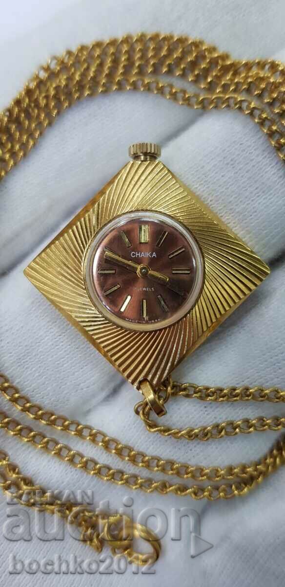 Beautiful USSR women's watch - medallion - Seagull with price 65.00 BGN | € 33.23 Beautiful USSR women's watch - medallion - Seagull with price 65.00 BGN | € 33.23