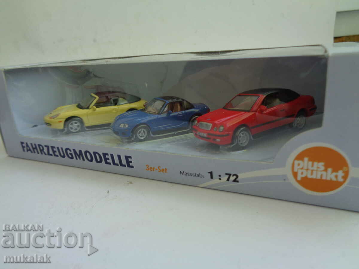 1:72 PORSCHE MAZDA MERCEDES TROLLEY TOY MODEL LOT - 5 1:72 PORSCHE MAZDA MERCEDES TROLLEY TOY MODEL LOT - 5