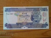 5 $ 2011 - Νήσοι Σολομώντα ( UNC )
