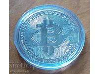 Bitcoin silver souvenir coin