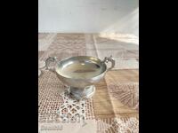A beautiful French silver plated sugar bowl with markings