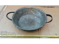 forged revival copper bowl, tray