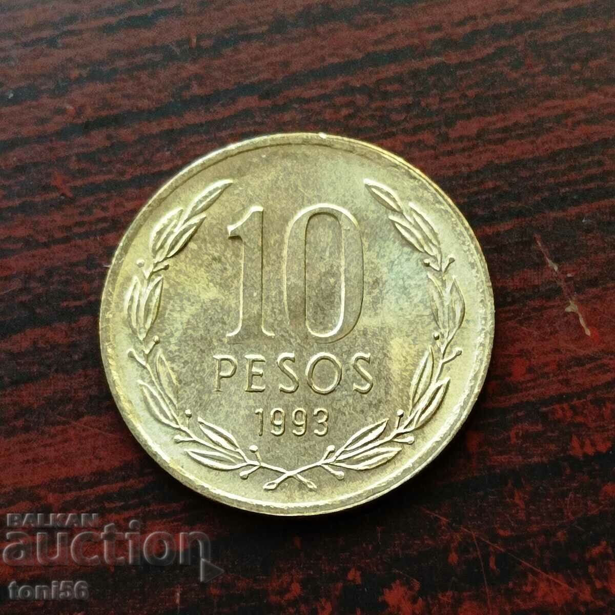 Χιλή 10 πέσος 1993 UNC - βλέπε περιγραφή