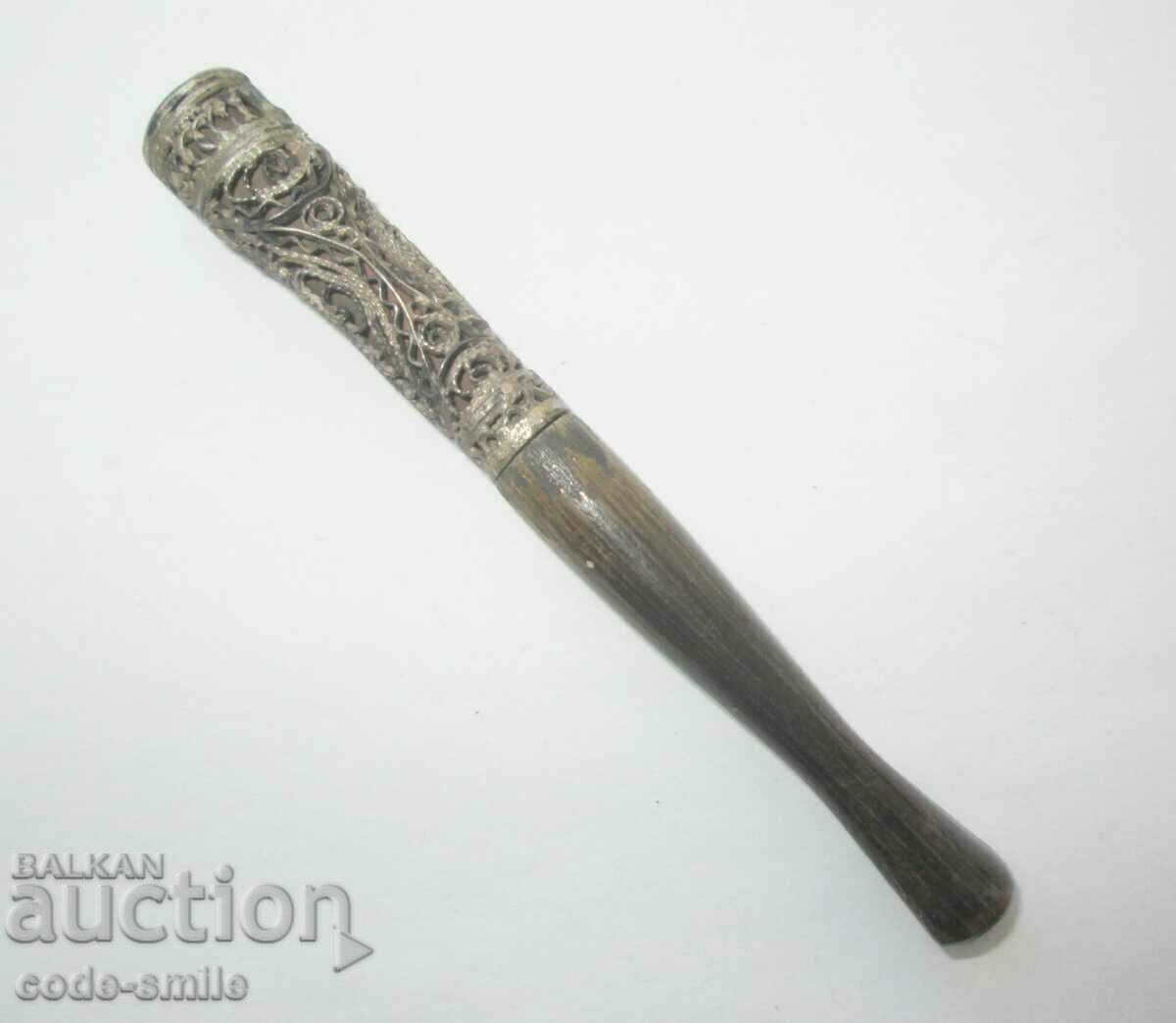 Старо старинно цигаре сребро филигран ръчна изработка 19в.