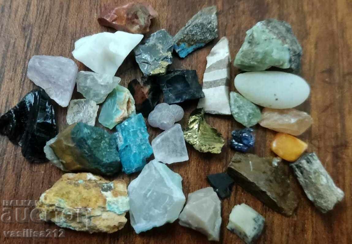 Mini samples of minerals
