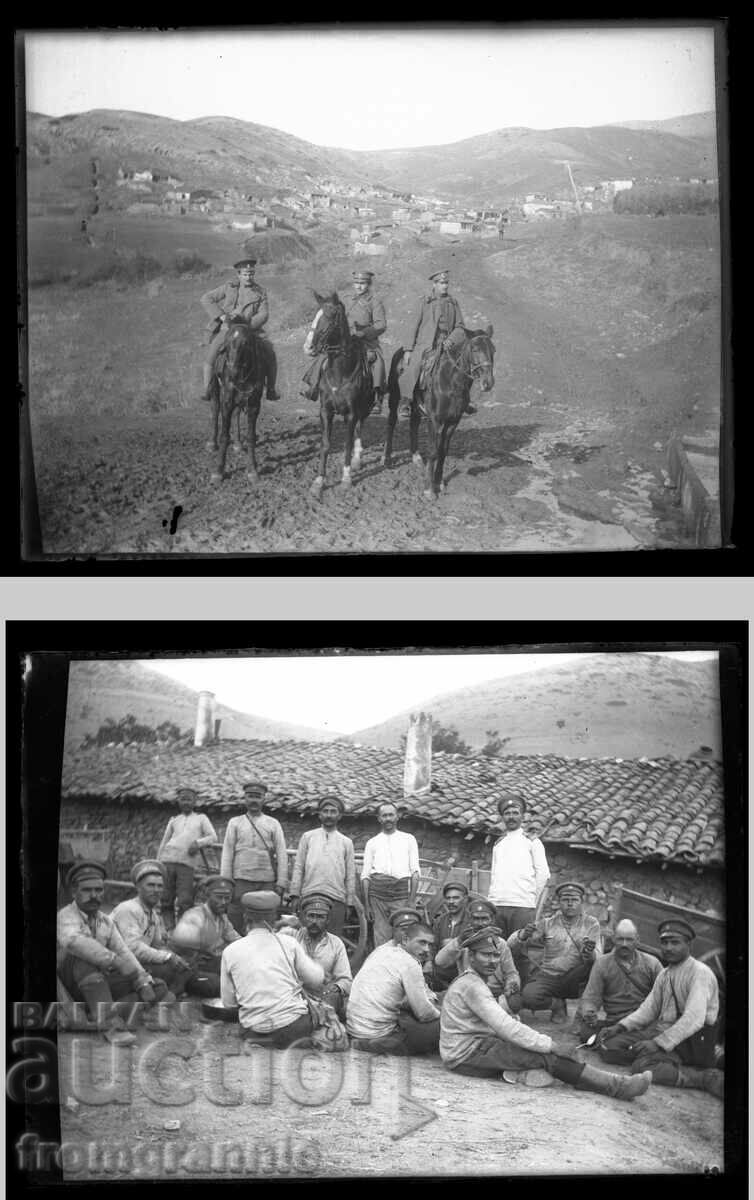 Glass plates negatives with military from 1922.