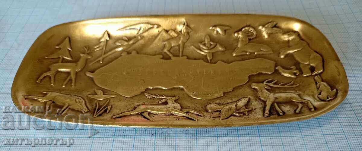 Ashtray brass Czechoslovakia ornaments - 5 Ashtray brass Czechoslovakia ornaments - 5