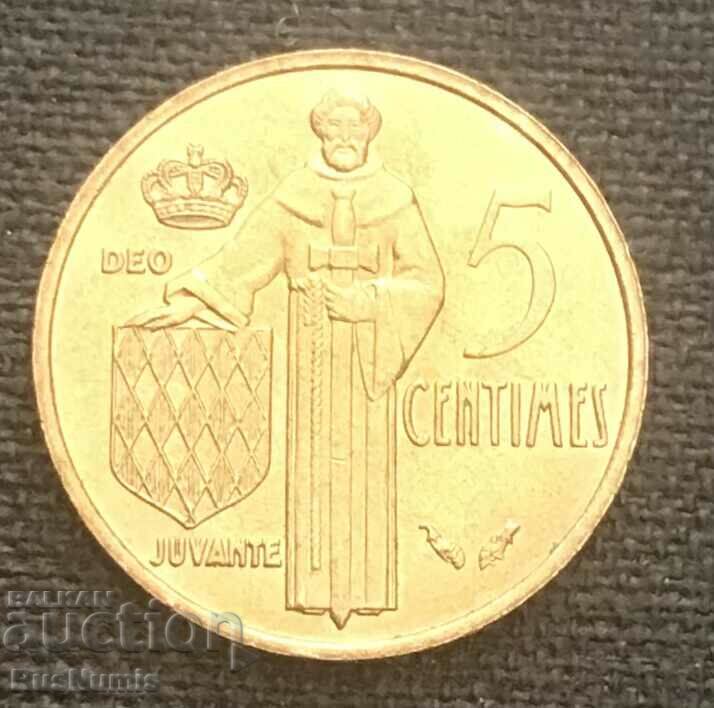 Monaco. 5 cenți 1976