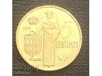 Monaco. 5 centimes 1976
