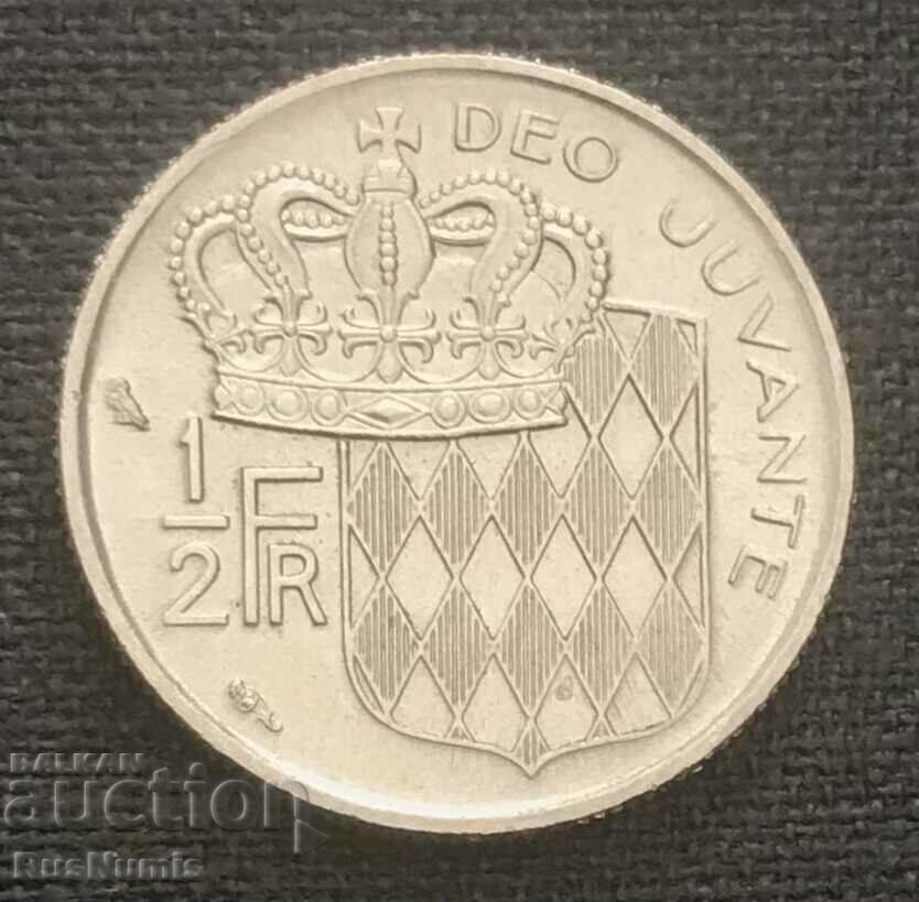 Monaco. 1/2 Franc 1968