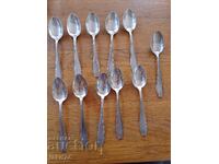 WMF Silver spoons. High sample total 255g.