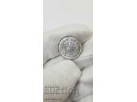 Monedă rară de argint de 25 de cenți - 1893 - NEDERLAND