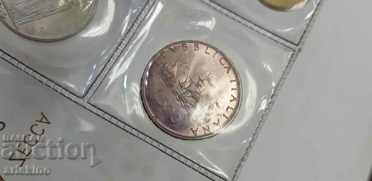 Set of Italian coins - 1970 - silver and nickel - 5 Set of Italian coins - 1970 - silver and nickel - 5