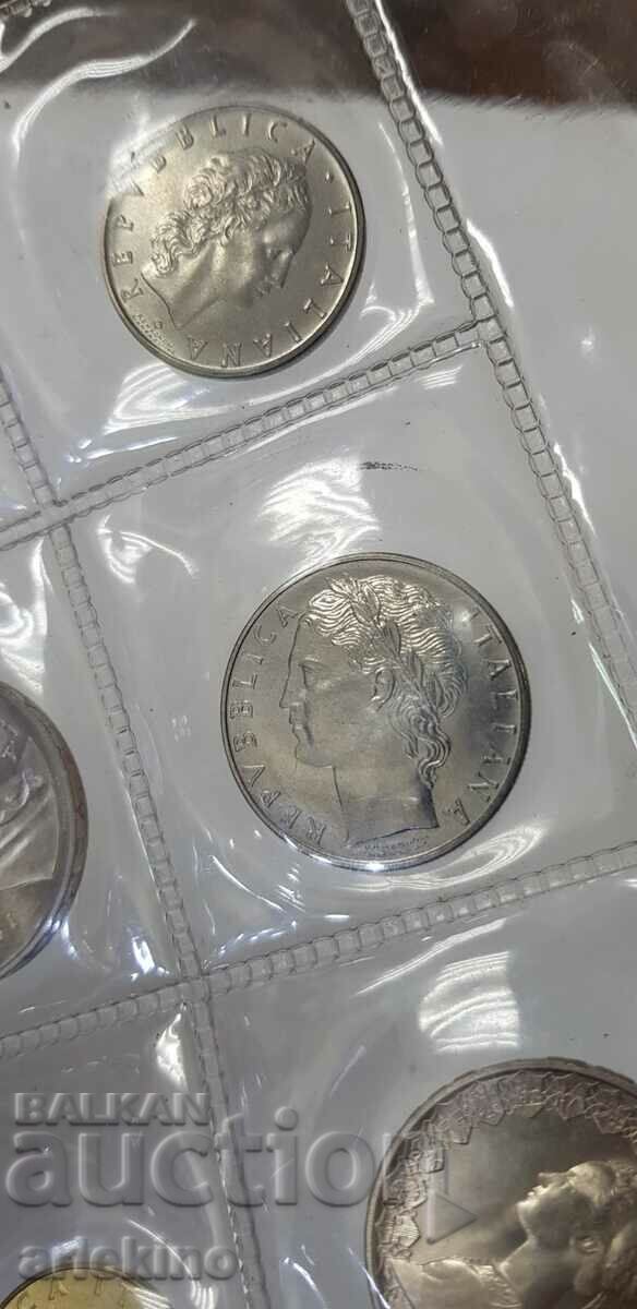 Set of Italian coins - 1970 - silver and nickel - 7 Set of Italian coins - 1970 - silver and nickel - 7