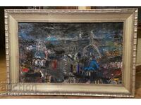 Petar Pironkov-"Night Rome"-oil paints-signed-framed