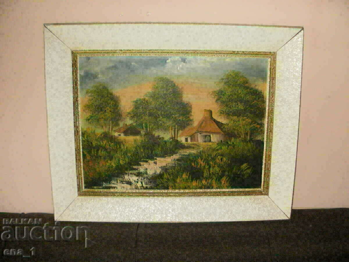 Old Dutch oil painting in a solid frame Old Dutch oil painting in a solid frame