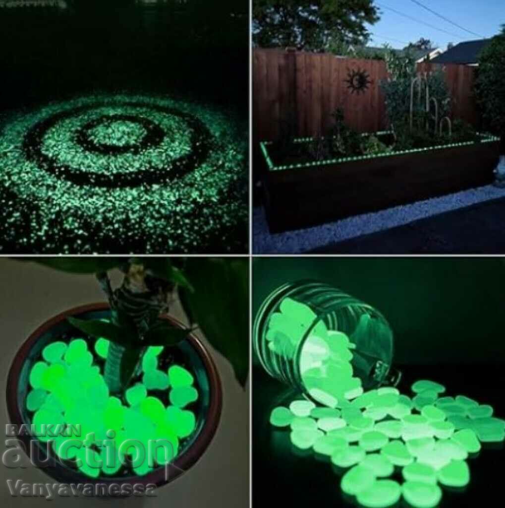 Luminous decorative garden stones 100 pcs. - 6 Luminous decorative garden stones 100 pcs. - 6