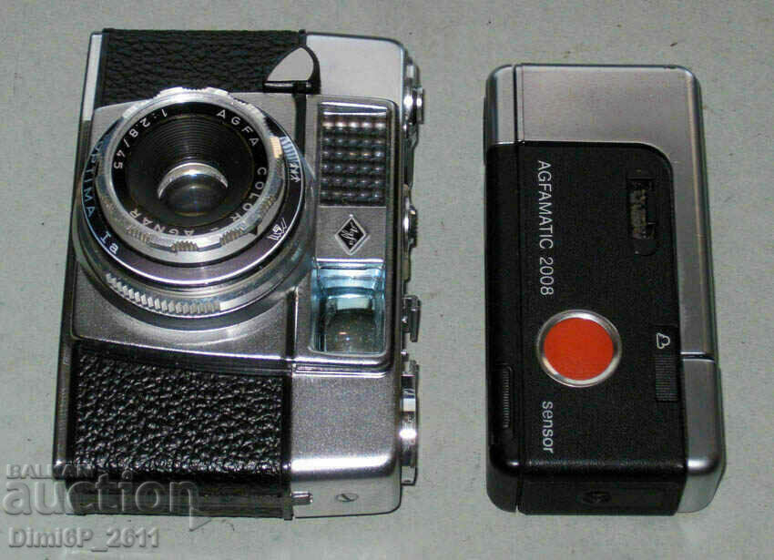 Licitație 2 camere de epocă – senzor AGFA Optima 1a și Agfamatic 2008