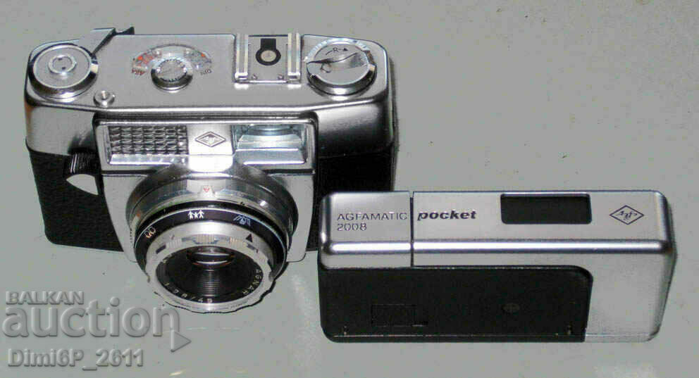 2 camere de epocă – senzor AGFA Optima 1a și Agfamatic 2008