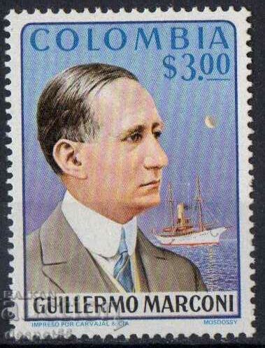 1975. Colombia. 100 years since the birth of Guglielmo Marconi.