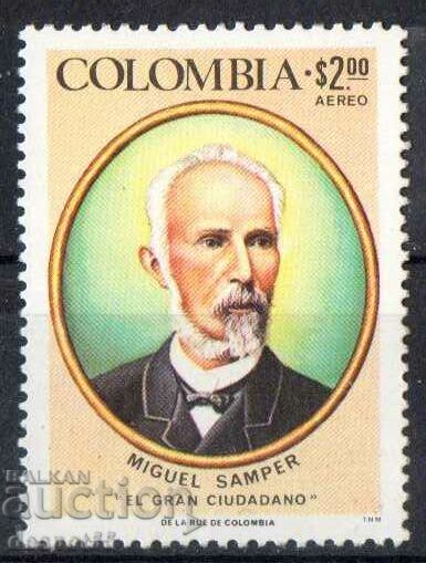 1976. Колумбия. 150 години от рождението на Мигел Сампер.