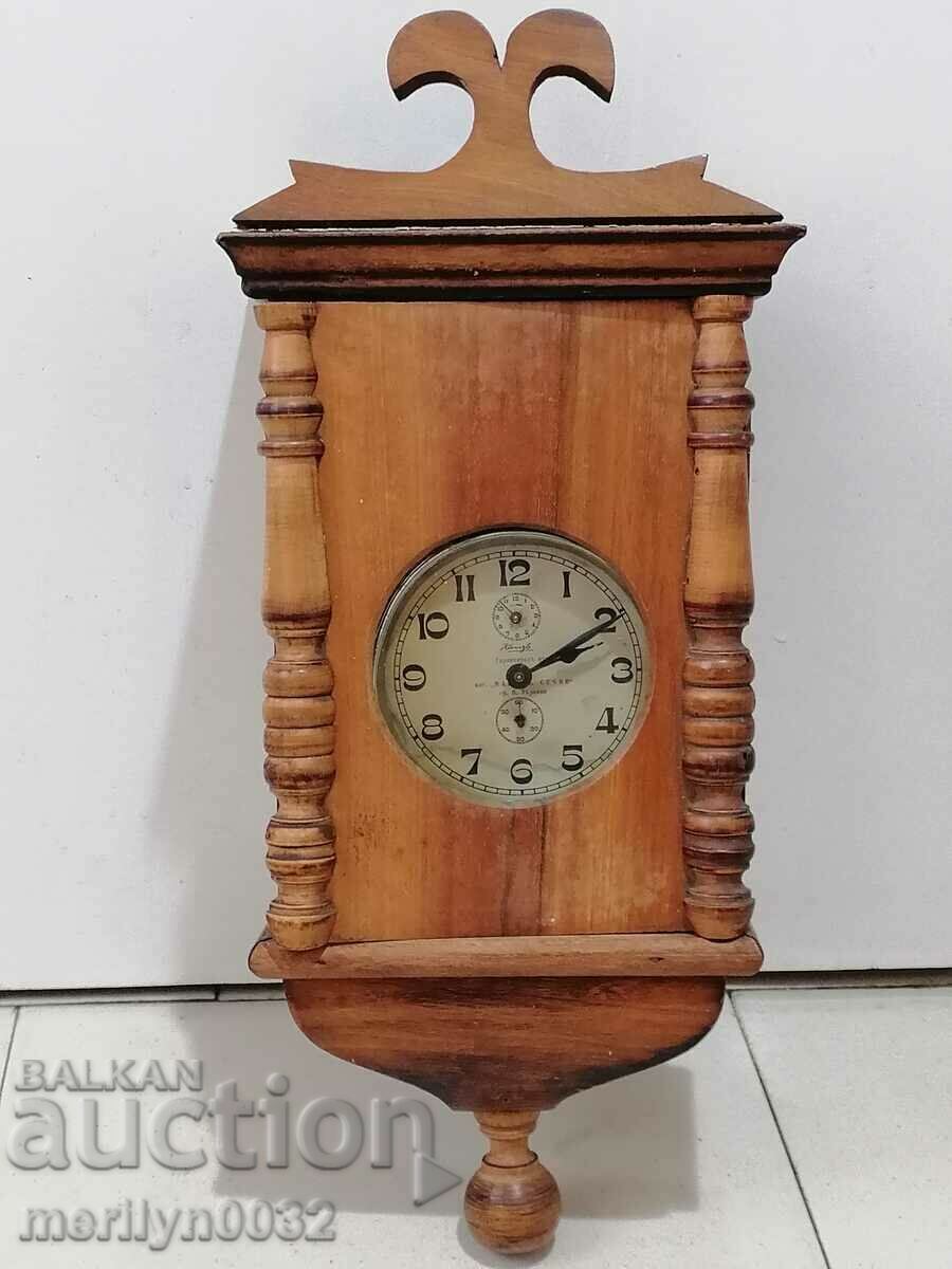 Delivery of Alarm clock box wood wooden clock primitive Delivery of Alarm clock box wood wooden clock primitive