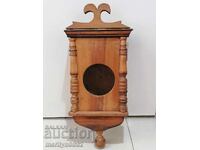 Alarm clock box wood wooden clock primitive
