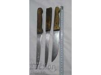 Old kitchen knives 3 pieces