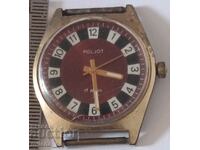Poljot men's gold-plated watch