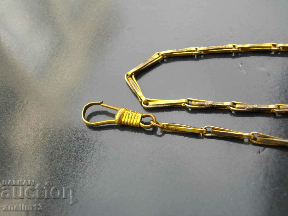 СТАР ПОЗЛАТЕН КЮСТЕК ЗА ДЖОБЕН ЧАСОВНИК с цена € 15.00 | 29.34 лв.