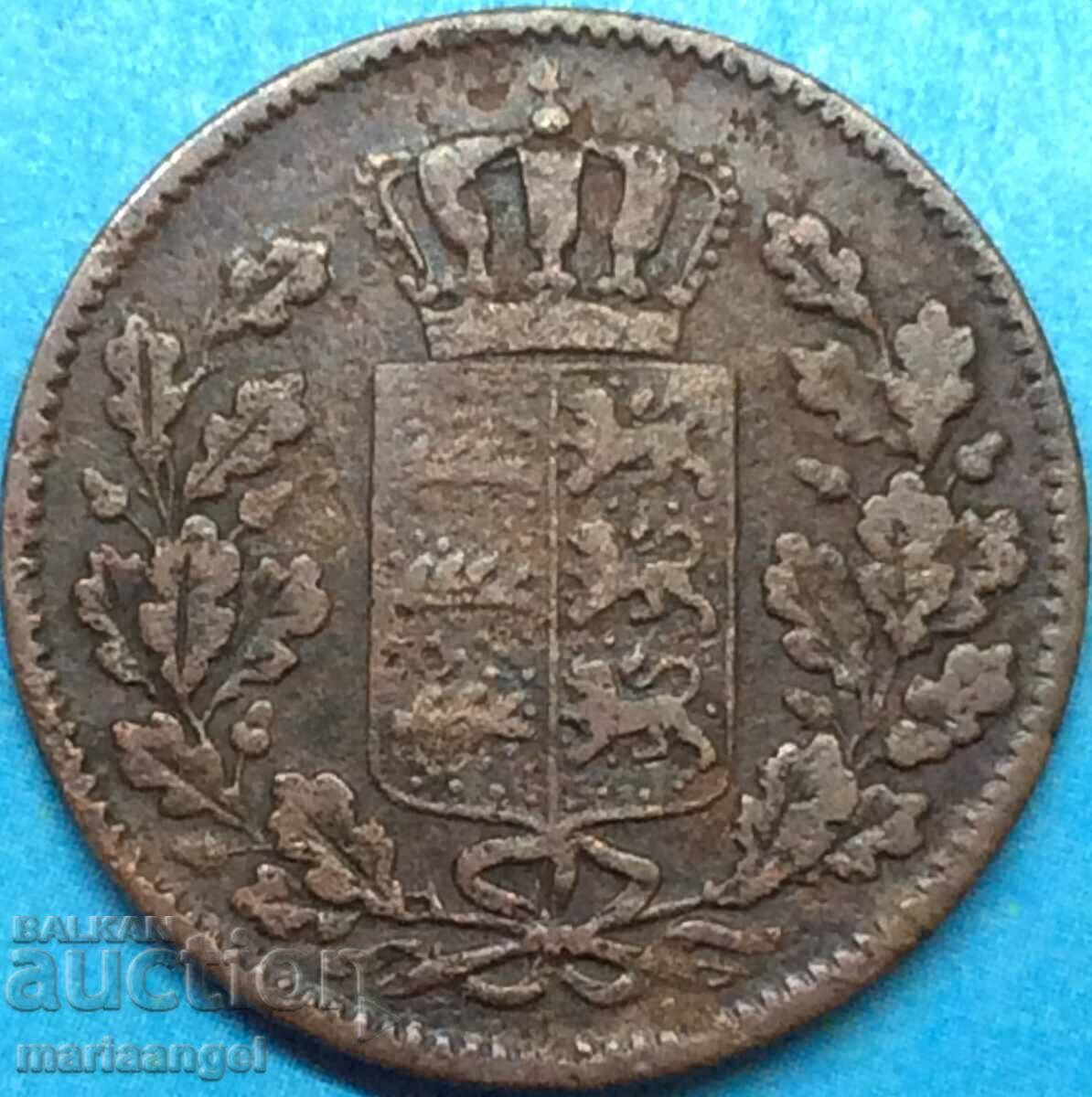 1/2 Kreuzer 1855 Württemberg Germany