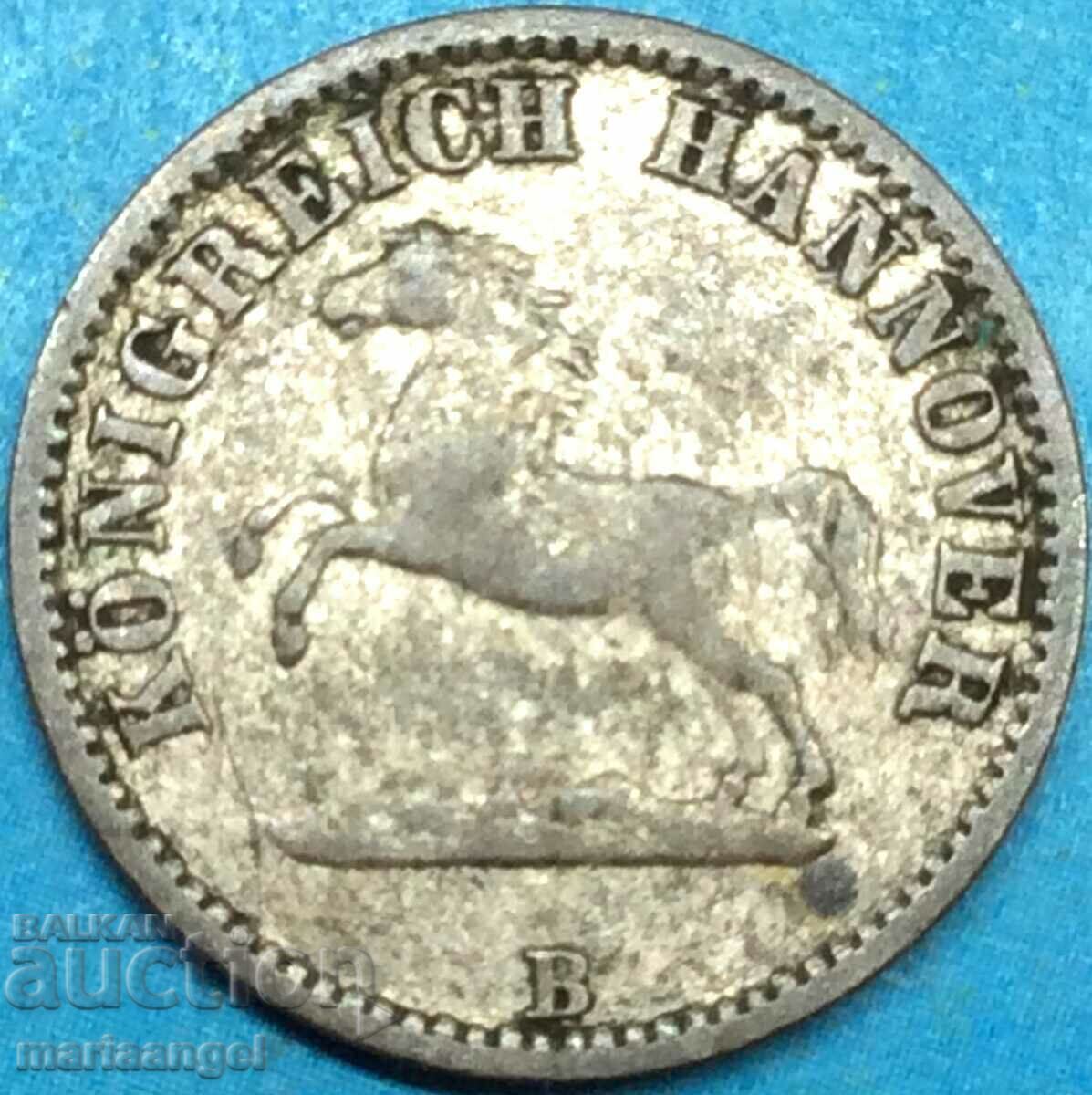 1/2 Grosz 1858 Γερμανία Hannover billon