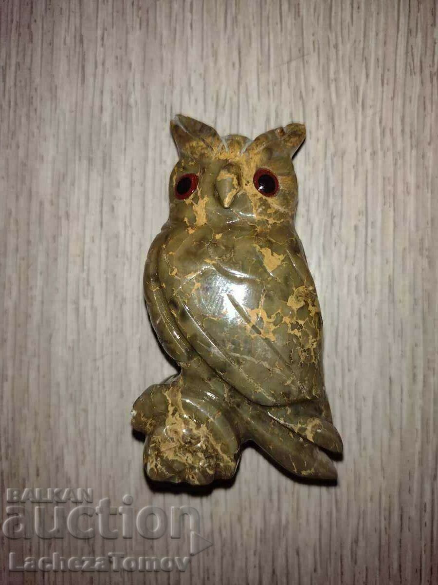 Frumoasa statueta Owl piatra stare perfecta