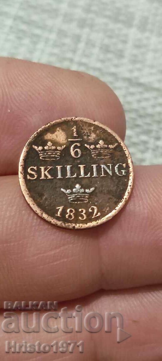 1/6 shilling 1832